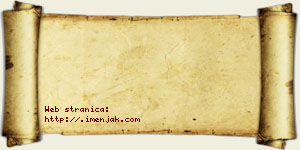 Trnjina Crnoglavac vizit kartica